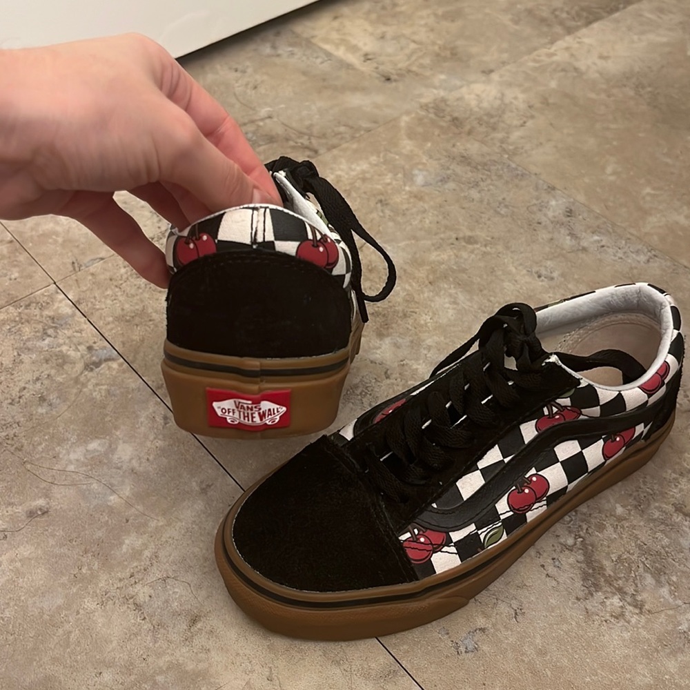 Cherry checker pattern “Old Skool” Vans!